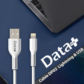 تصویر کابل تبدیل USB به لایتنینگ دیتا پلاس مدل DP02 طول 1 متر 