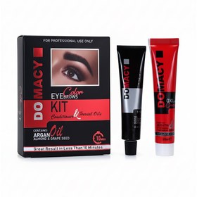 تصویر کیت رنگ ابرو دوماسی شماره 5 رنگ کاکائویی تیره حجم 15 میلی لیتر 