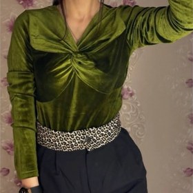 تصویر بلوز مخمل 