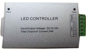 تصویر درایور 24 آمپر RGB (آر چی بی) با کنترلر رادیویی RGB Controller with RF Remote Control 24A