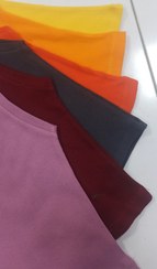 تصویر تاپ کبریتی یقه گرد زنانه - کرم 