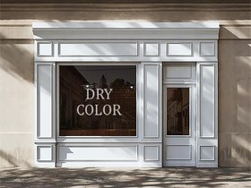 تصویر رنگ ضدآب آبی سفید 