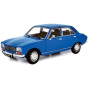 تصویر ماکت ماشین 1975 - Peugeot 504 سفید ماشین تزئینی