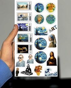 تصویر پک استیکر ضد آب ونگوگ کد 8 