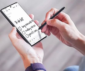 تصویر قلم لمسی اصلی سامسونگ مدل S Pen مناسب برای گوشی موبایل Galaxy Note 20/20 Ultra 