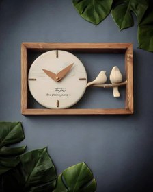 تصویر ساعت دیواری g25 افقی - سفید 