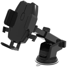 تصویر پایه نگهدارنده ی گوشی موبایل HM-Z01 car mount - مشکی HM-Z01 car mount mobile phone holder