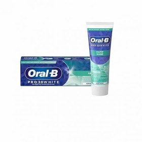 تصویر خمیردندان سفید کننده ملایم oral b pro 3d white soft mint 