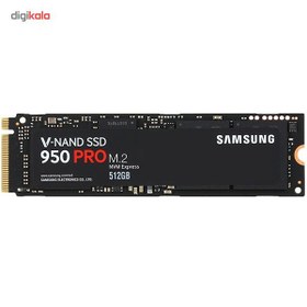 تصویر حافظه SSD سایز M.2 2280 سامسونگ مدل 950Pro ظرفیت 512 گیگابایت 