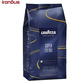 تصویر دانه قهوه لاوازا Super Crema ا Lavazza Super Crema Coffee Beans Lavazza Super Crema Coffee Beans