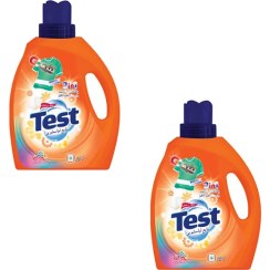 تصویر مایع لباسشویی تست مدل گلها حجم 3000 میلی لیتر مجموعه 2 عددی 