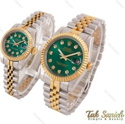 تصویر ساعت ست رولکس دیت جاست صفحه سبز Rolex-3685-S 