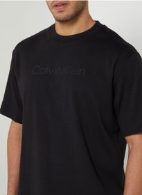 تصویر تی‌شرت گردن گرد لوگو برند Calvin Klein Logo Crew Neck T-Shirt