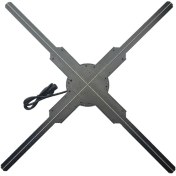 تصویر فن ال ای دی هولوگرام سه‌بعدی مدل 3D 4-feathers 