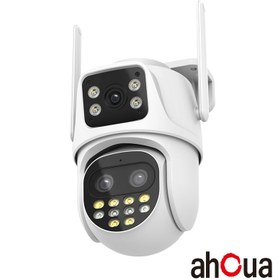 تصویر دوربین مداربسته IP سیمی و WIFI آهوا اسپید دام 8X زوم سه لنزه مدل OSAH-9.9 