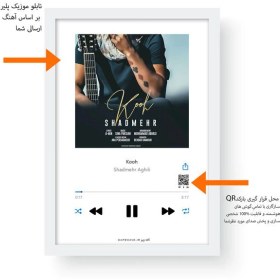 تصویر تابلو موزیک پلیر 