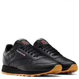 تصویر Reebok 101423627 کفش ورزشی چرمی کلاسیک بزرگسالان سیاه و سفید 