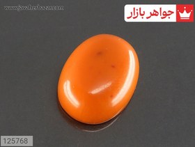 تصویر نگین کهربا بولونی لهستان مات اصل کد 125768 