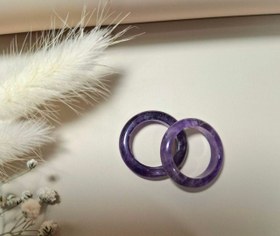 تصویر حلقه سنگ آمتیست 