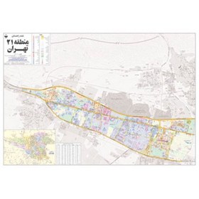 تصویر نقشه راهنمای منطقه 21 تهران 