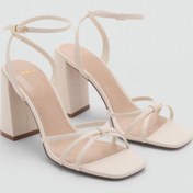 تصویر ساندل بانته دار با پاشنه‌های بلند | MANGO | 917297315 | اورجینال 