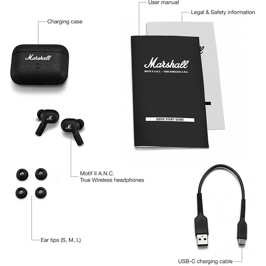 خرید و قیمت هندزفری بلوتوثی مارشال موتیف 2 مدل Marshall Motif II ANC | ترب