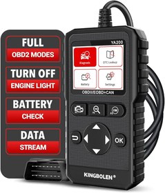 تصویر دیاگ خودرو OB2 مدل YA200 برند KINGBOLEN KINGBOLEN YA200 OBD2 Scanner, Car OBD2 Code Reader, Check Engine Light, Full Function OBDII Car Scanner with Voltage Test, OBD2 Diagnostic Tool for All OBDII CAN Protocol Cars Since 1996