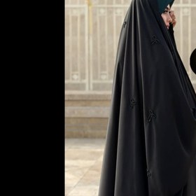 تصویر خرجکار مرواریدی مشکی 
