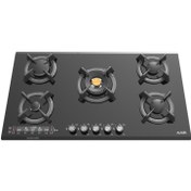 تصویر اجاق گاز شیشه ای آلتون مدل IG-534-DB مشکی Alton IG534DB Glass Gas Stove Black