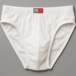 تصویر شورت اسلیپ مردانه کمرکش لیفه ای سفید نیکوتن پوش 