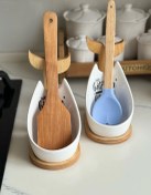 تصویر زیرقاشقی سرامیک/چوب 