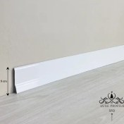 تصویر قرنیز PVC ۹ سانت رنگ سفید کد GP516 