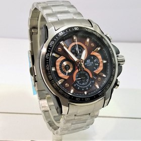 تصویر CASIO Edifice 5177 EF-560 ژاپن صفحه نسکافه ای ادیفایس 5 موتوره کرنوگراف با تقویم روزشمار *** فول استیل *** موتور قدرتمند ژاپن *** کیفیت +AAA 