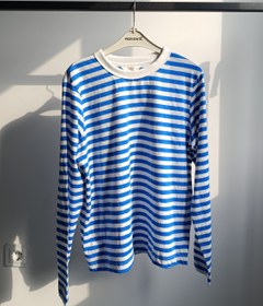 تصویر بلوز راه راه آستین بلند زنانه اچ اند ام نخ پنبه 