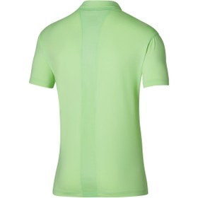 تصویر تی شرت ورزشی سبز مردانه تنیس Shadow Polo T Shirt Green را منتشر کنید Mizuno 