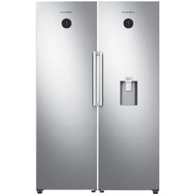 تصویر یخچال فریزر دوقلو زیرووات مدل ZR15-ZF15 Zerowatt 900 liter silver ZRA15S refrigerator