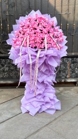 تصویر دسته گل ایستاده رز کد 503 