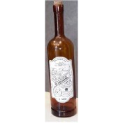 تصویر بطری شیشه ای آریانا مدل درنا قهوه ای 1 لیتری 