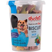 تصویر تشویقی بیسکویتی سگ دودوتی طعم مخلوط وزن ۱۵۰ گرم 