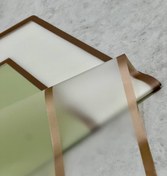 تصویر کاغذ ضدآب گل آرایی بسته ۲۰ برگی حاشیه دار رنگ سبز مدل kj-02 