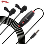 تصویر میکروفون یقه ای باسیم لنزگو dm1 Lensgo DM1 Omnidirectional Lavalier Microphone