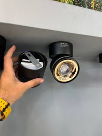 تصویر چراغ فکی روکار متحرک - سفید 