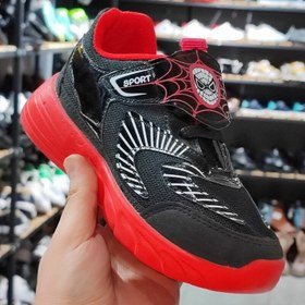 تصویر کفش بچگانه پسرانه طرح اسپایدرمن (مرد عنکبوتی) سایز 34 - 34 Spiderman shoes