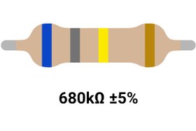 تصویر RESISTOR 1/4W 680K %5 