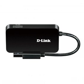 تصویر هاب USB3 0 چهار پورت دی لینک مدل DUB 1341 D-Link DUB-1341 4-Port USB 3.0 Hub