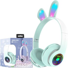 تصویر هدفون بلوتوثی رم خور PM-08 Rabbit Ear PM-08 Rabbit Ear Bluetooth Headset