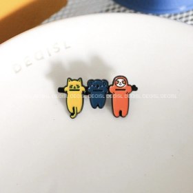 تصویر پین سه حیوان رنگی - کد661 