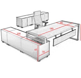 تصویر میز مدیریتی روکسان Roxan 