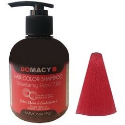 تصویر شامپو رنگ ژله‌ ای دوماسی ۷.۶۶قرمز توت‌ فرنگی ۳۰۰ میل 