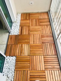 تصویر قلوه سنگ تزئینی سفید 